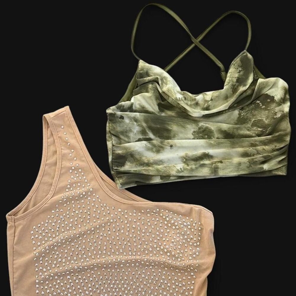Women's Casual Glam Crop Top Bundle